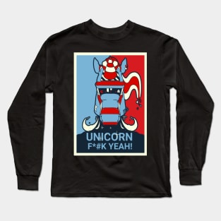 unicornio americano Long Sleeve T-Shirt